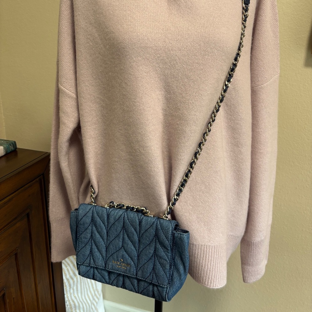 Kate Spade New York Denim Purse – NWOT – Never Used, Classic Everyday Bag